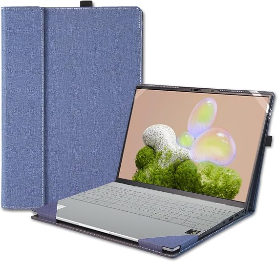 Laptop Case Cover for 13.4 inch Dell XPS 13 9350/9340 /9345/9315 & for XPS 13 Plus 9320 & for Lenovo ThinkPad Z13 Gen1 Gen2,Notebook PC Protective Sleeve Bag with Cooling Bracket (Dark Blue)
