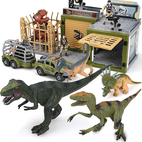 TOY Life Dinosaur Toys for Kids 5-7 - Take Apart Dinosaur Playset with T-rex Dinosaur Figures - STEM Building Toys for Boys - Dinosaur Truck for Kids - Dino Toy Birthday Gift for Boys 3 4 5 6 7 +