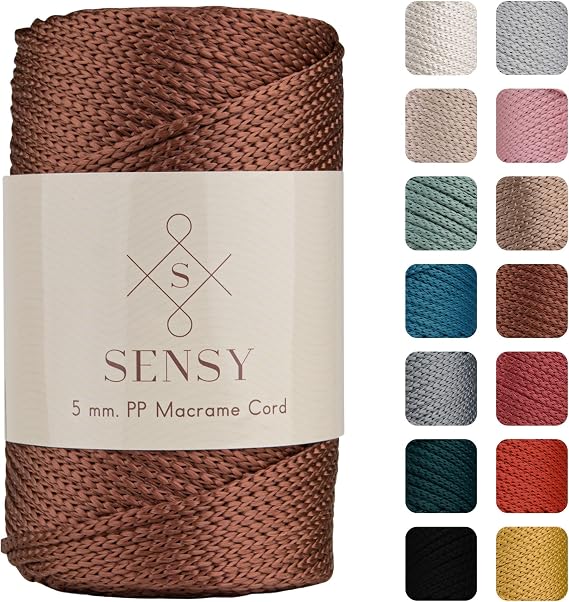 5 Mm - 400 gr Polyester Makrome 95 M Polyester Makrome Ip Supla Ip Ve Çanta Ipliği (Bakır)