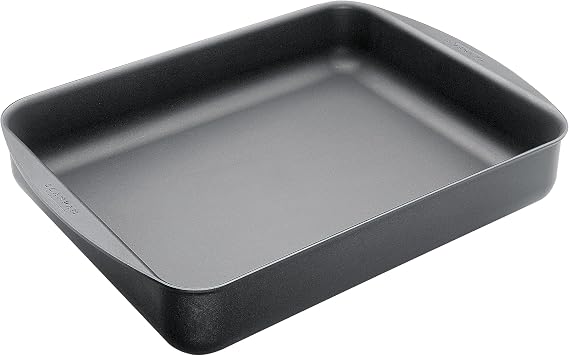 Scanpan Classic 3.25 QT (13.5 inch x 8.75 inch) Nonstick Roasting Pan Compatible with Gas and Electric Stovetops, Metal Utensil Safe, Oven Safe to 500F, Dishwasher Safe