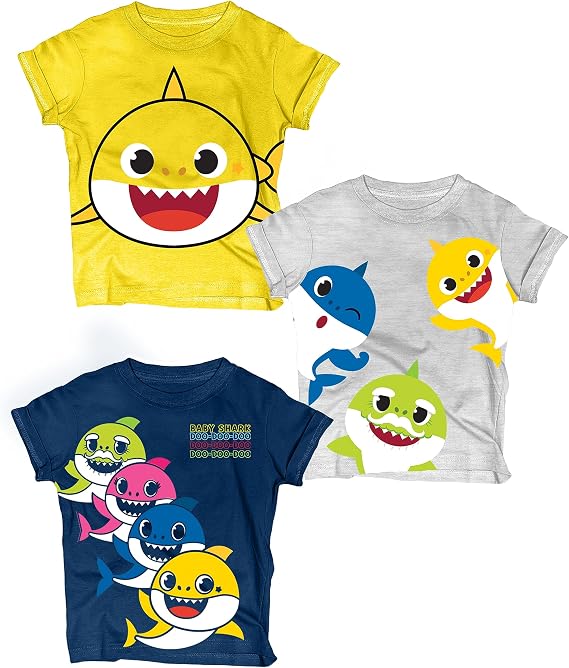 Baby Shark Graphic T-Shirt (Sets) Mommy Daddy Family Tees Birthday Party Outfits Boy/Girl Toddlers to Kids Clothes