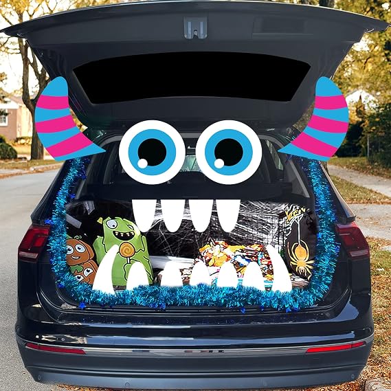Trunk or Treat Car Decorations Kit, Halloween Car Decor