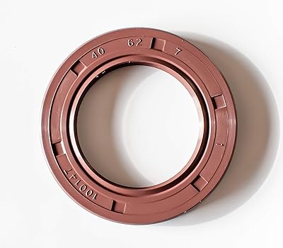 EAI 40mm x 62mm x 7mm FPMFKM TC Double Lip wStainless Steel Spring Oil Seal. Comp. w Viton Shaft Seal