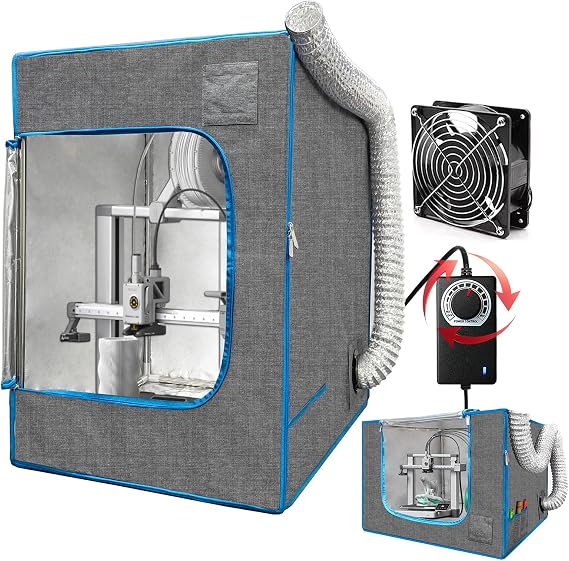 Multifunctional Resin 3D Printer Enclosure with Ventilation Kit