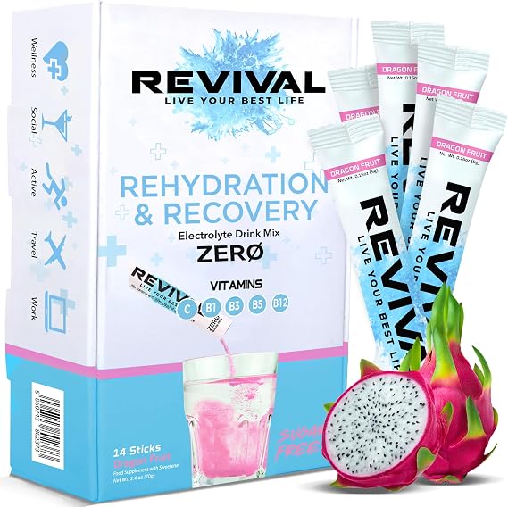 Revival Zero Rapid Rehydration Electrolytes Powder | Sugar Free Hydration