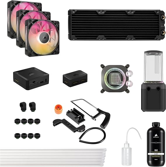 CORSAIR Hydro X Series iCUE LINK XH505i RGB Custom Cooling Kit, Black CX-9070018-WW
