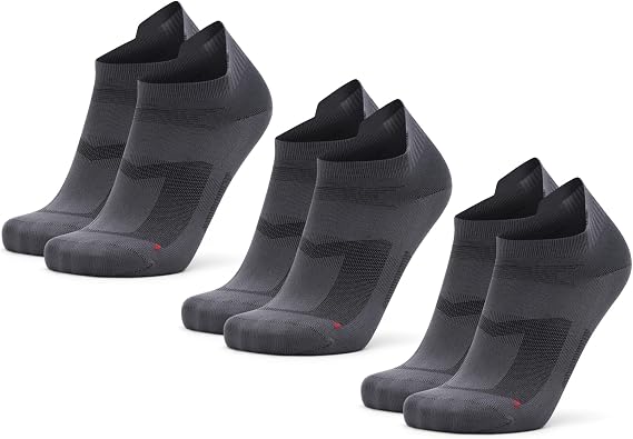 DANISH ENDURANCE Low-Cut Athletic Socks Breathable Fast-Dry Running & Gym Workout Socks for Men & Women, 3 & 5-Pack