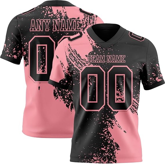 Fanscustom Custom Practice Football Jerseys for Men Women Youth Personalized Gradient Pattern Sports Uniforms T-Shirts