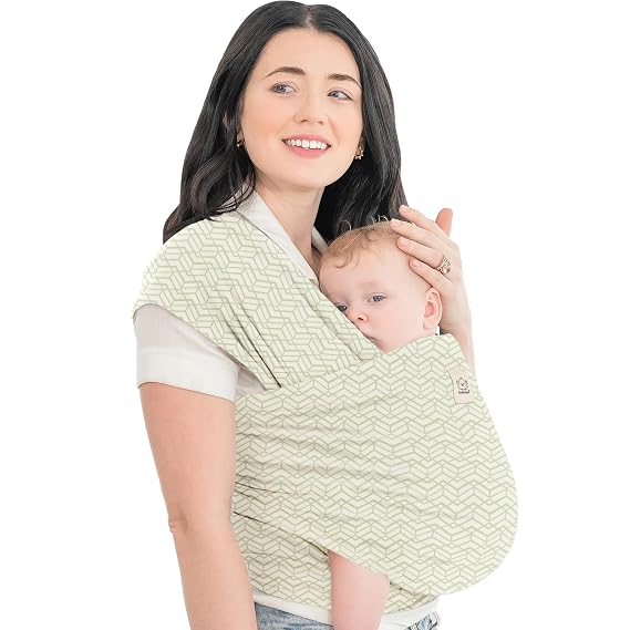 KeaBabies Baby Wrap Carrier, All in 1 Original Baby Carrier, Chevron Maze
