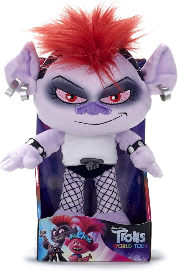 Posh Paws 37445 25cm (10") Trolls 2 CORE Queen Barb Soft Toy, Multi