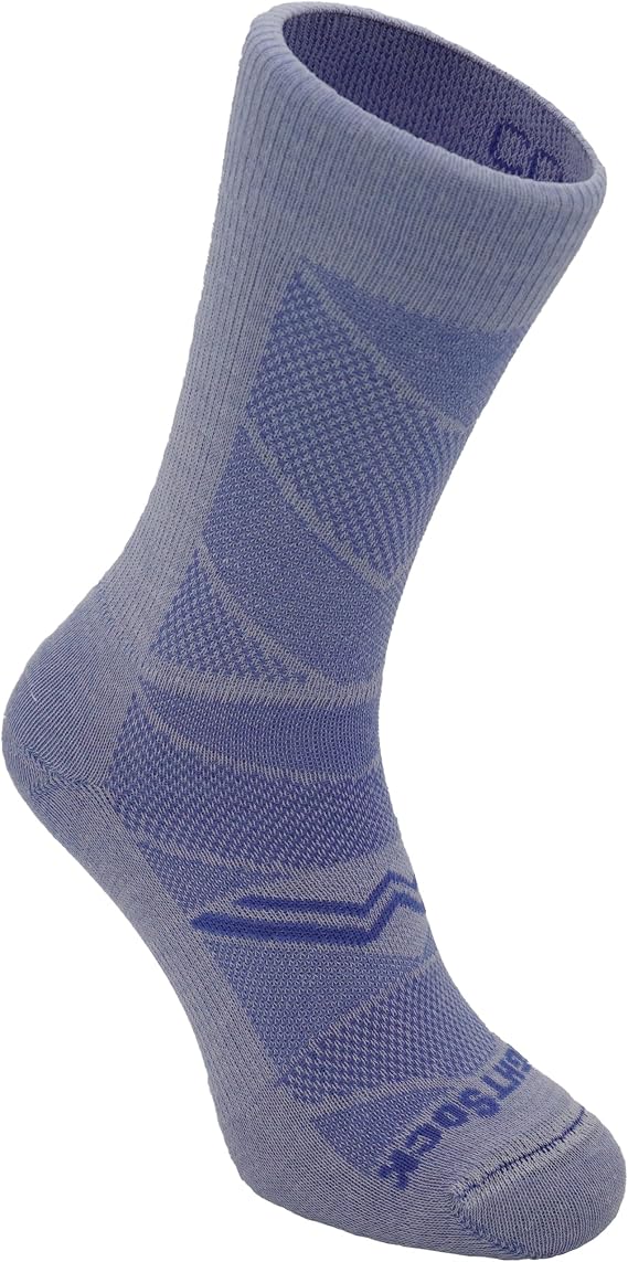 Wrightsock CoolMesh II Crew Running Socks for Men and Women Eco-Friendly Anti Blister Socks - American Made