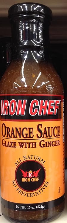 Iron Chef ORANGE SAUCE GLAZE WITH GINGER 15oz. (Pack of 2)2