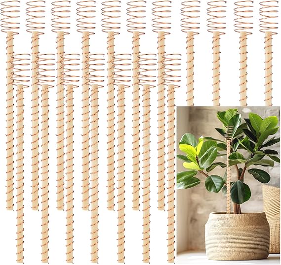 DoubleFill 18 Pcs Electroculture Copper Plant Stakes, 12 Inches