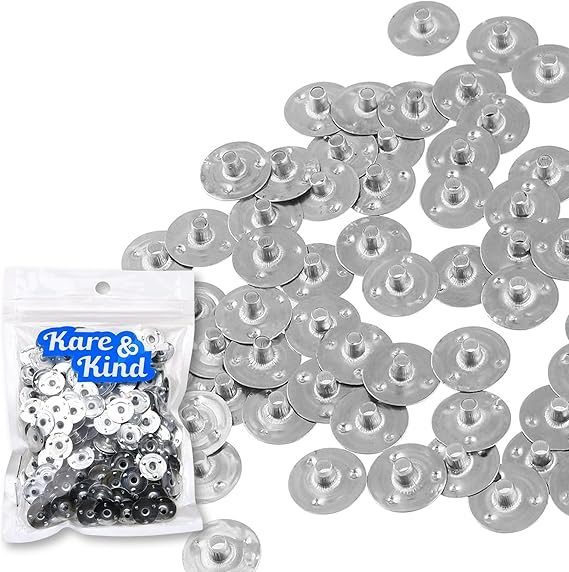 400 pcs Candle Wick Tabs - Metal Candle Wick Sustainer Tabs - Kare & Kind retail packaging (14 mm, Silver)
