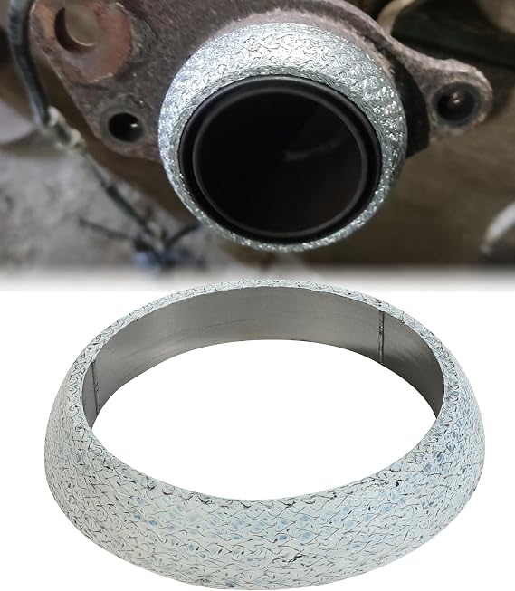 bylikeho Car Exhaust Manifold Gasket,Car Accessories 3inch Donut Gasket,Automotive Exhaust Flange Gasket Seal Ring to Prevent Leaking Between Exhaust Manifold and Exhaust Pipe(3")