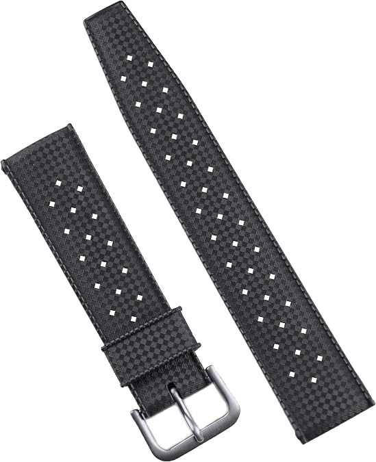B & R Bands Retro Tropical Style Rubber Watch Band Straps - 20mm 22mm