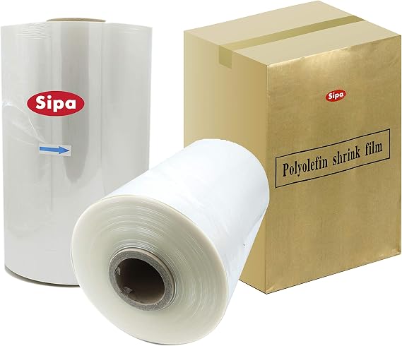 SIPA 18" 60 Gauge Polyolefin Shrink Film Heat Wrap POF Centerfold 4375' feet (1)