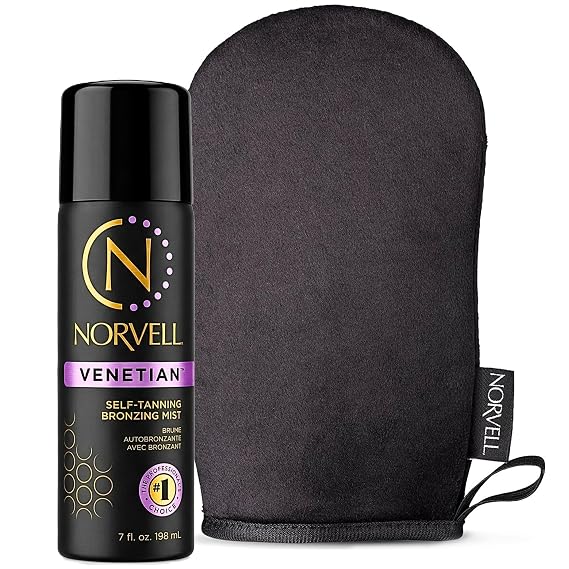 Norvell Venetian Self Tanner Mist 7 fl oz and Applicator Mitt Set