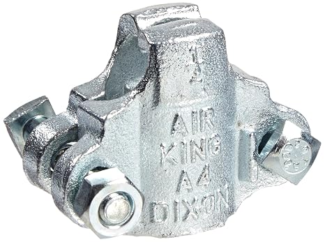Dixon Air King A4 Plated Iron Clamp, 1/2" Diameter, 1" - 1-12/64" Hose OD