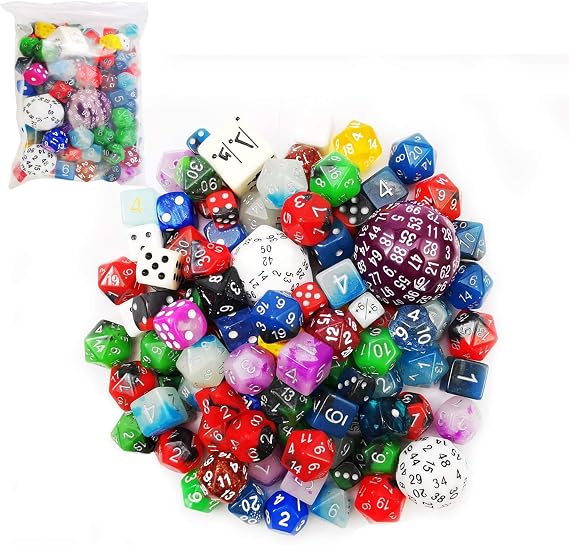 Bescon Big Better Rejects Dice Pack 100+, Second Dice Set 100pcs