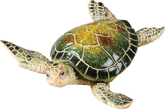 C&F Home 5.5" Resin Sea Turtle Tabletop Figurine Coastal Beach Decor