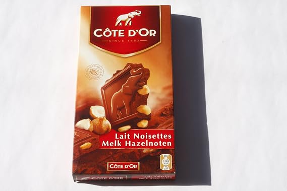 Cote d'Or Belgian Milk Chocolate With Whole Hazelnuts 7 oz.