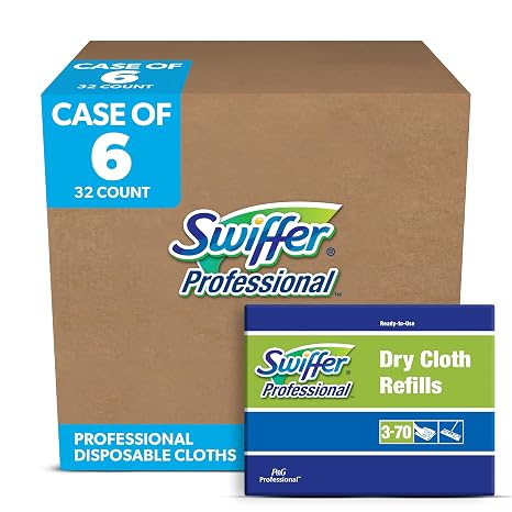 Swiffer Dry Cloth 10" Refill Pads for Swiffer Sweeper (32 count, 6 pack)