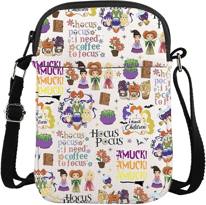 ENSIANTH Horror Movie Inspired Messenger Bag Witch Lover Crossbody Bag Witch Sisters - Coven Gift Halloween Party Gift