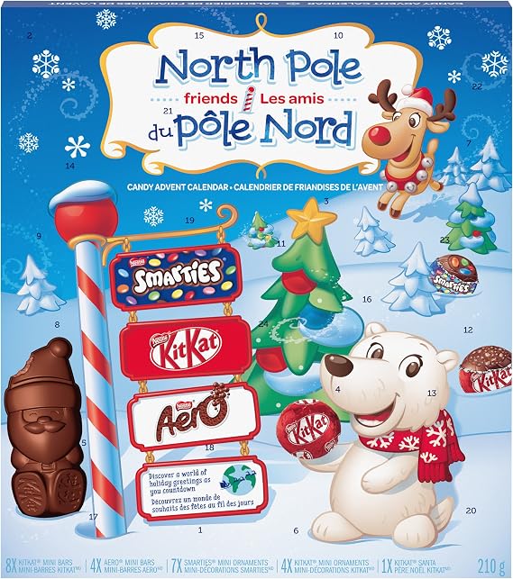 Nestle Smarties, Aero, and Kitkat Advent Calendar, 365 Grams/ 13oz