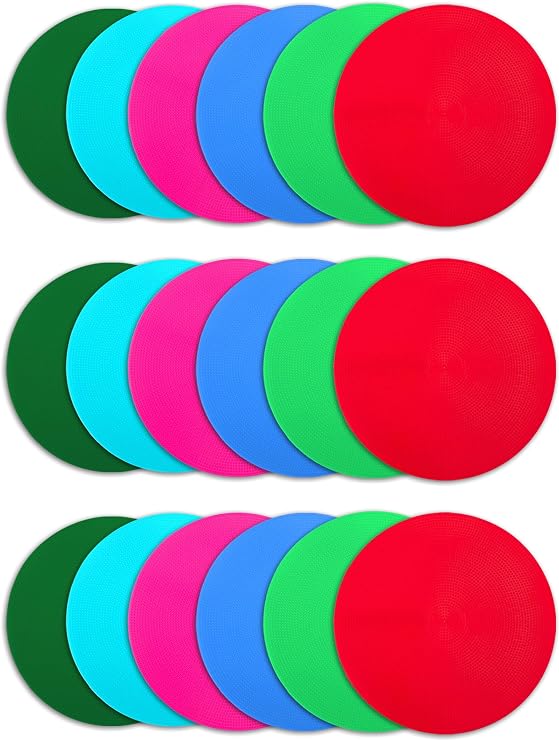 Poly Spot Markers 4inch/9 inch Non-Slip Rubber Agility Markers