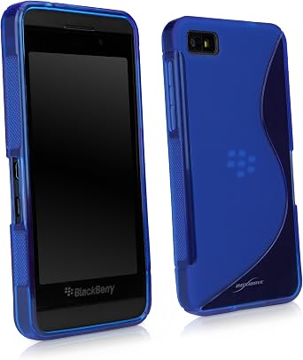 BoxWave Case Compatible with BlackBerry Z10 - DuoSuit, Ultra Durable TPU Case w/Shock Absorbing Corners - Super Blue