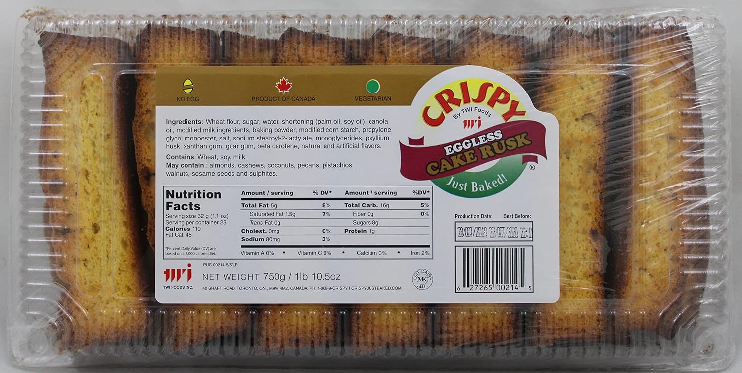 Great Bazaar Twi Eggless Cake Rusk, 750 Gram