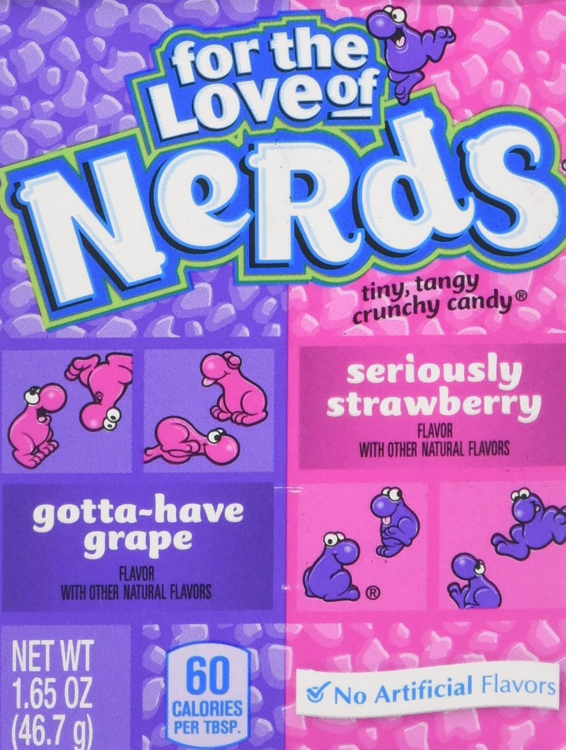 Wonka Nerds Grape and Strawberry Tangy Candies 47 g (Pack of 12)