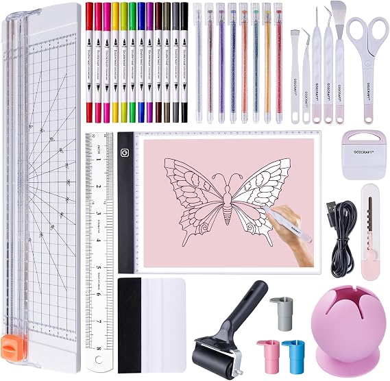 GO2CRAFT 37Pcs Essential Tool Set, for Vinyl Crafting, Starter Kit