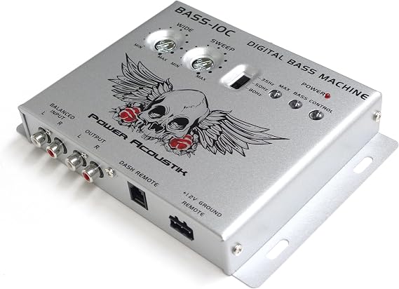 Power Acoustik BASS-10C Digital Bass Restoration Proccessor with Remote Output Control