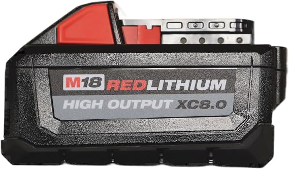 Milwaukee 48-11-1880 M18 REDLITHIUM HIGH OUTPUT 18v 8.0 Ah Lithium-Ion Battery Pack