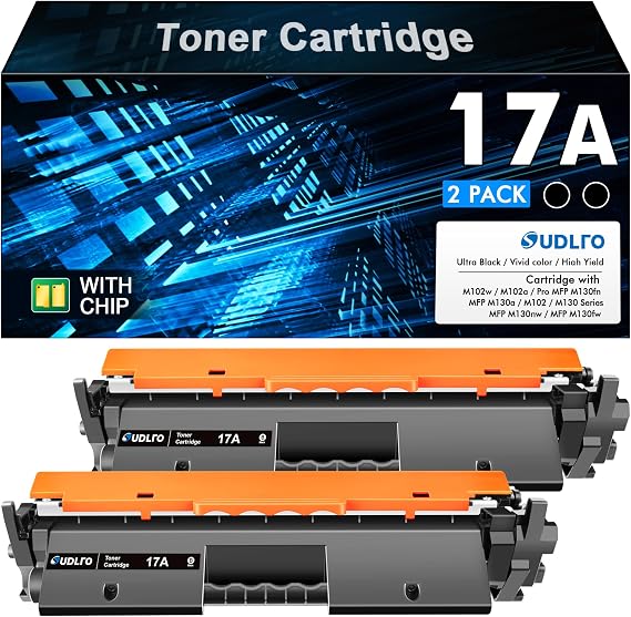 17A Toner Cartridge CF217A Replacement for HP 17A Black Toner Cartridge