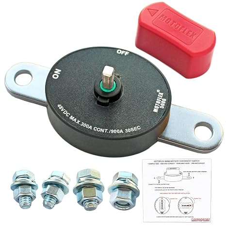 ON/Off Battery Disconnect Switch 12V-48V (Corrosion-Resistance, Waterproof)