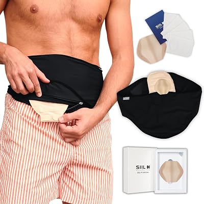 Ostomy Belt for Men  Stoma Protector Guard | Colostomy Ostomy Bag Covers for Sports | Stealth Ileostomy Belt | Ostomy Bag Cover | Ostomy Wrap Abdomen | Made in Europe