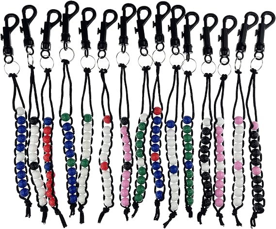 15 Pack Golf Bead Counter Golf Stroke Counter with Clip (15 Colors)