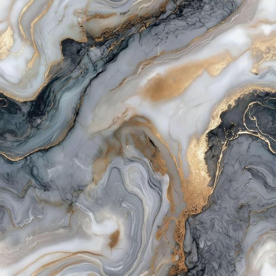 Marble Gold Peel and Stick Wallpaper, Luxury Abstract Wallpaper