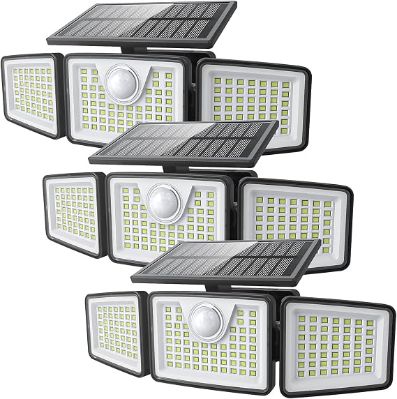 daphino 3 Pcs Solar Lights