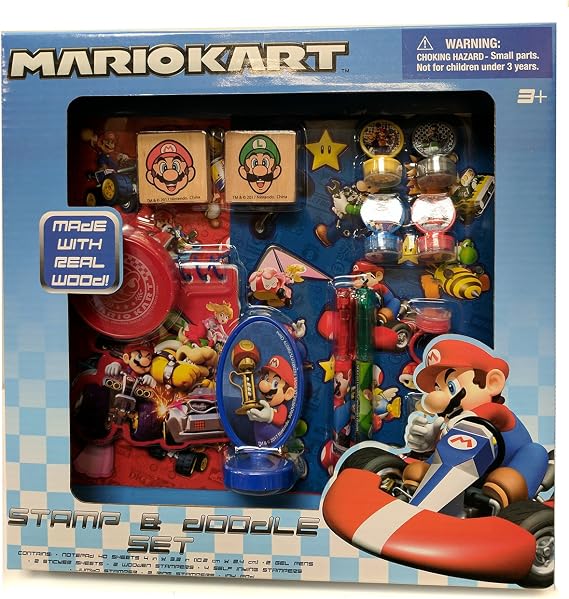 Mariokart Stamp and Doodle Set