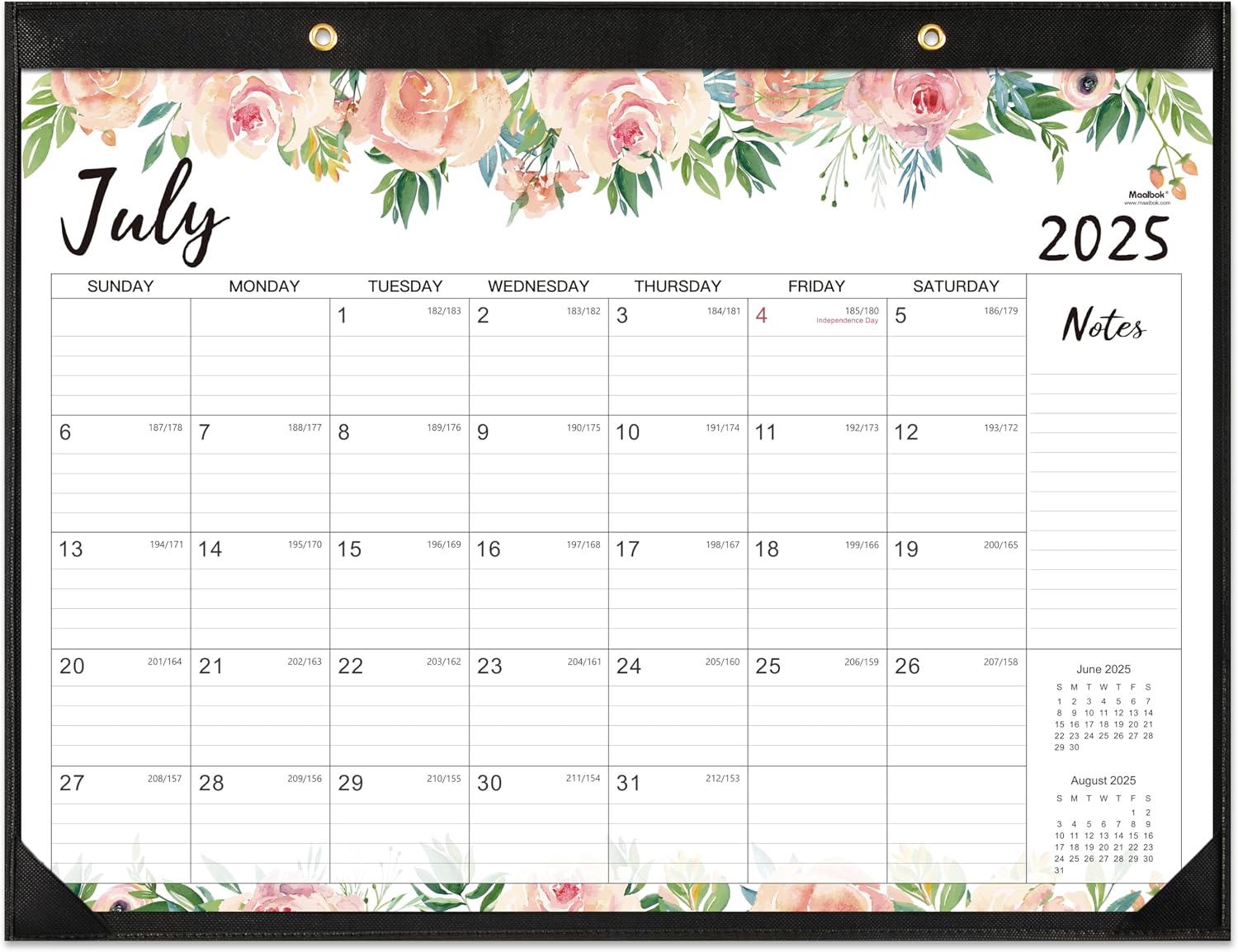 Desk Calendar 2025-2026 - Jul 2025 - Dec 2026, 18 Months Large Monthly Desk Calendar, 22 x 17, Desk Pad, Large Ruled Blocks, to-do List & Notes, Best DeskWall Calendar for Planning or Organizing