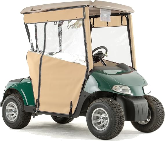 Pro-Touring Golf Cart Enclosure for EZGO RXV Golf Carts - Linen