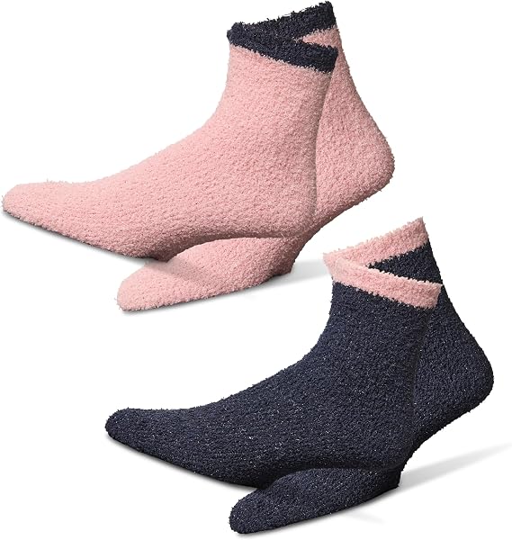 Karen Neuburger Women's Fuzzy Glitter Socks