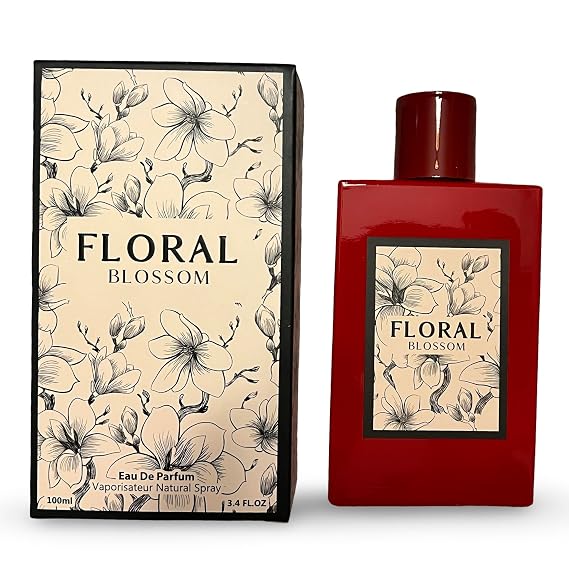 Floral Blossom Eau de Parfum, Natural Spray with Oriental Notes, 3.4 FL OZ/100ml