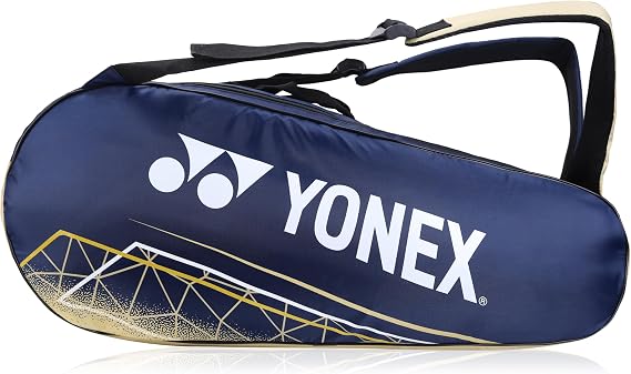 YONEX Badminton Racquet Bag ACE2 0226 BT6 | ACE2 Series Thermal Lining Compartment |Eronomic STRPS |Available as Backpack|Hand Carry |Accessories & 6 Racquet Comaprtment|Wide Shoe Packet