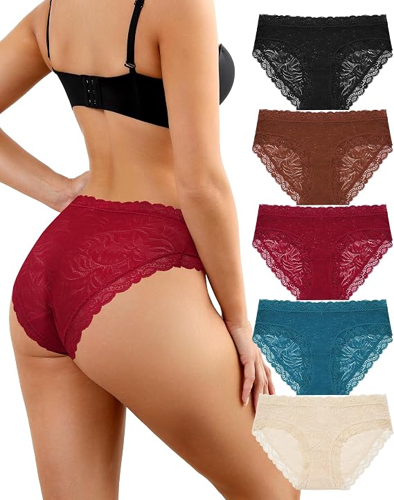 Lace Panties For Women Sexy Bikini Underwear Soft Stretch Cheeky