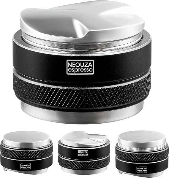 NEOUZA 51mm Coffee Distributor & Tamper 2 in 1, Dual Head Coffee Leveler Fits for 51mm Delonghi Breville Portafilter, Adjustable Depth- Professional Espresso Hand Tampers
